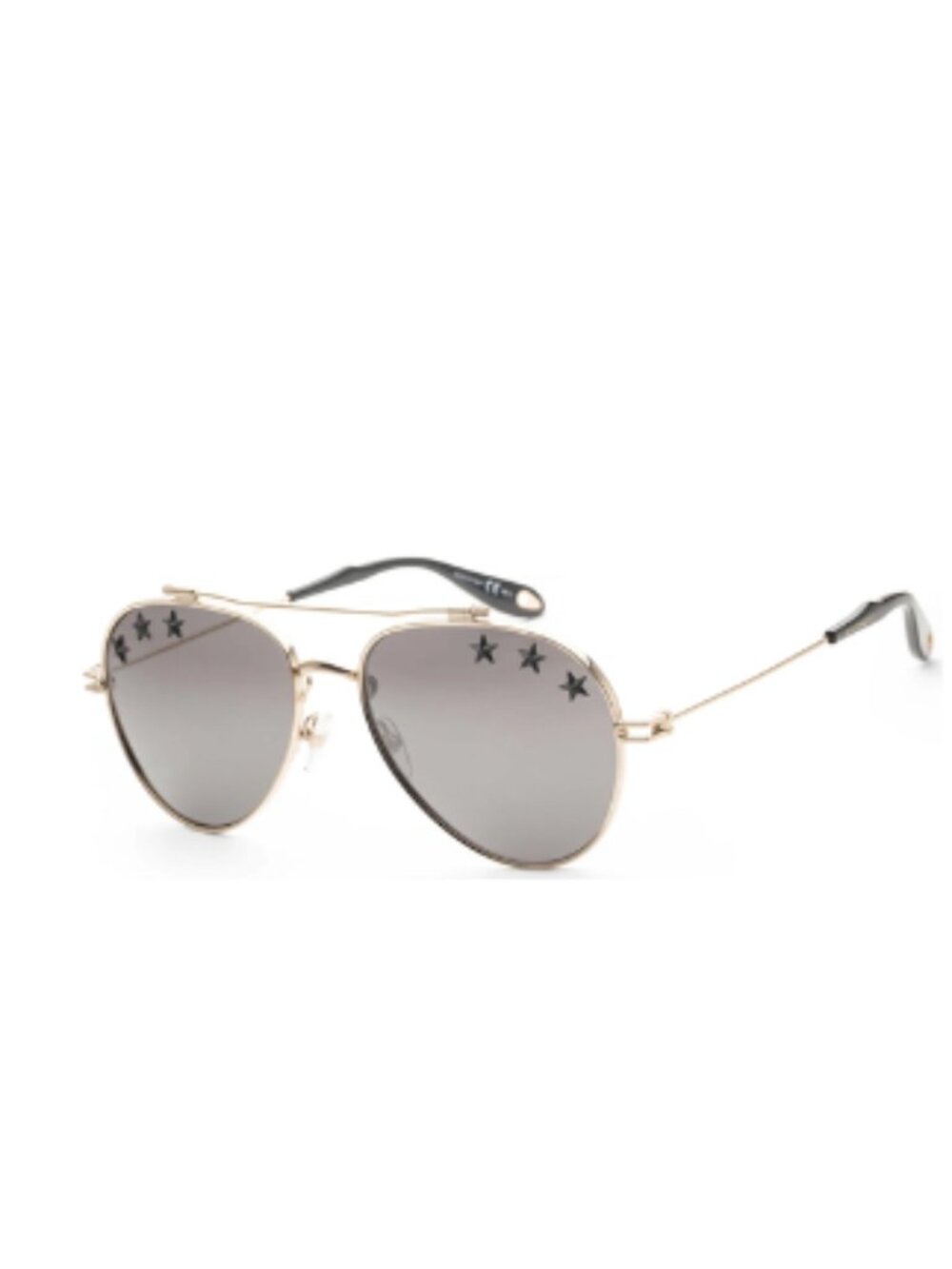Original Givenchy Fashion Unisex Gold Aviator Sunglasses GV-7057 Gold /Silver